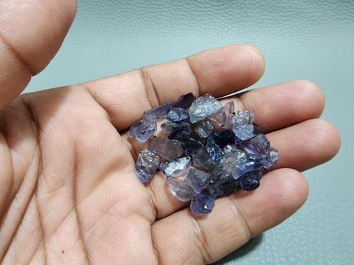 Adorable Top AA+ Azul Iolita Crudo 26 Piezas Lote Talla 9-13 MM Cristal Piedras Preciosas Sueltas - Imagen 7 de 9