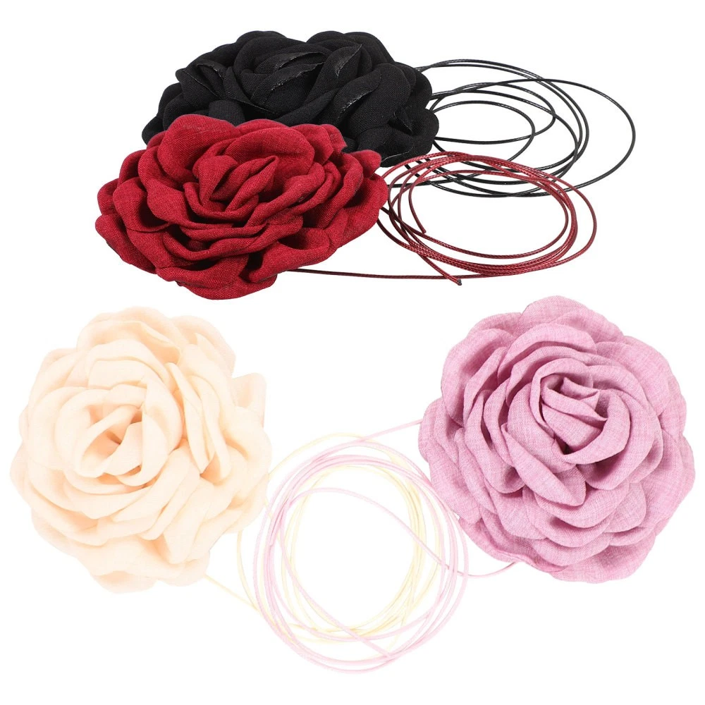 VETEMENTS 4 Pezzi Collana Fiore Grande Donna Collane per Girocollo Donna