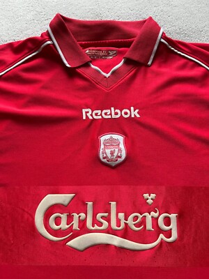 Liverpool FC - Reebok vintage 2002/03 Home Football Jersey Size L