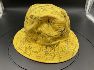 VRHTF NHRA ULTIMATE DRAG RACING FAN HAT OVER 100 AUTOGRAPHS BUCKET HAT