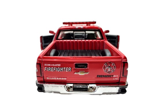 Modellino auto giocattolo KINSMART 1:46 2014 CHEVROLET SILVERRADO vigili del fuoco pressofuso - Foto 2 di 9