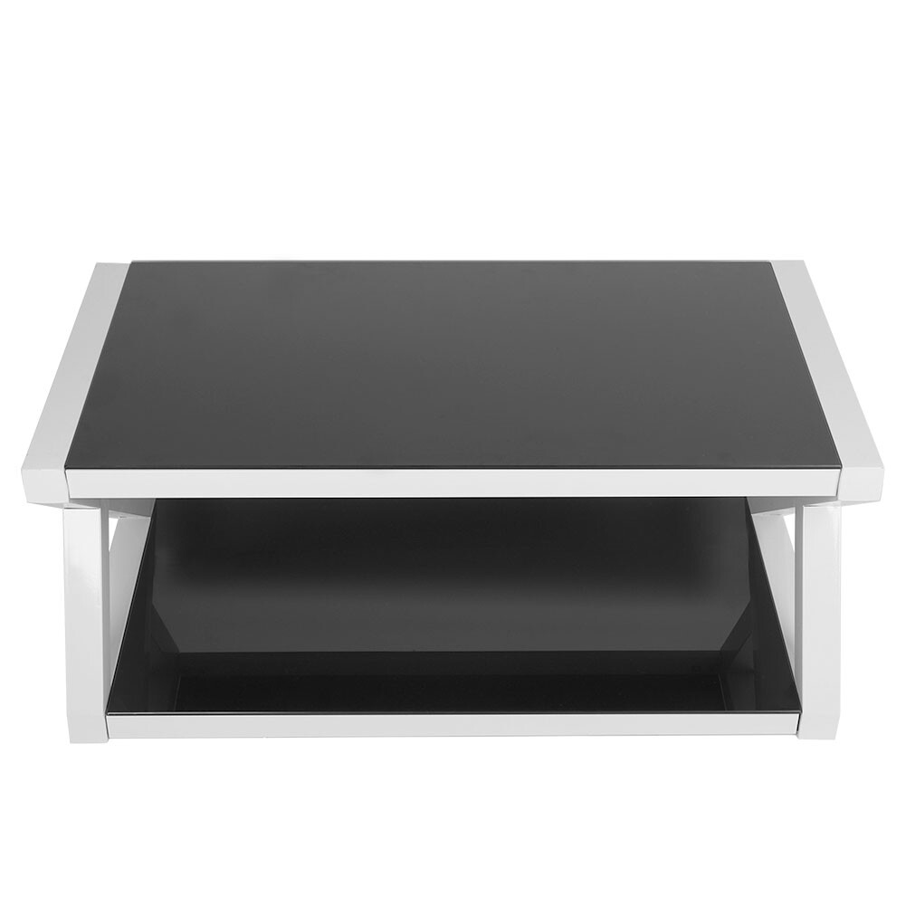 Modern Coffee Table High Gloss Tea Table Storage Shelf Tempered Glass Furniture eBay