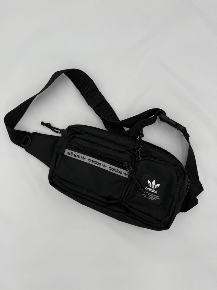 Adidas Originals Rectangle Crossbody Bag Black Adjustable Festival