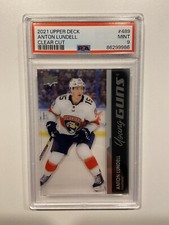 2021/22 Upper Deck Young Guns Anton Lundell CLEAR CUT Rookie RC!! PSA 9!! MINT!