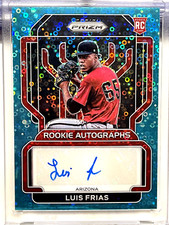 2022 Prizm Luis Frias Teal Donut Circles Prizm Rookie Auto /13 Sp Rc