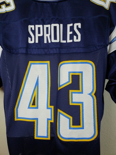 Official Reebok San Diego Chargers Darren Sproles #43 Blue Small Jersey - Picture 3 of 9