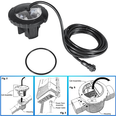 R0693900 TruClear Salt Cell Assembly Replacement for Jandy Zodiac-Black