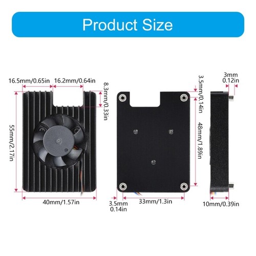 CPU Cooling Fan Heatsink Heat Dissipation Cooling Fan Radiators For CM5 - Afbeelding 8 van 8