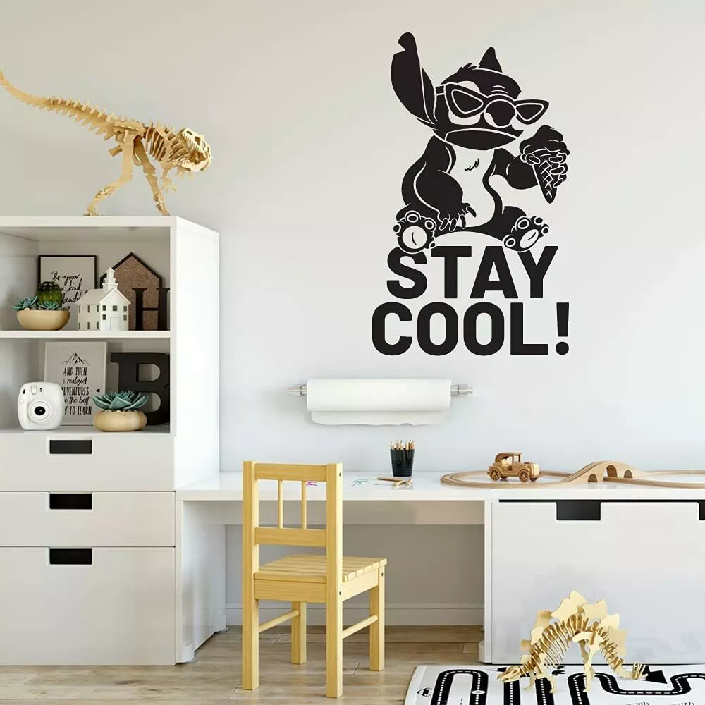 Stay Cool Lilo and Stitch Wall Sticker Vinyl Art Decal Decor Kids Room Home