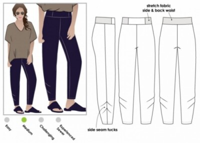 Style Arc Schnittmuster Daphne Hose Damen Größen 18-30
