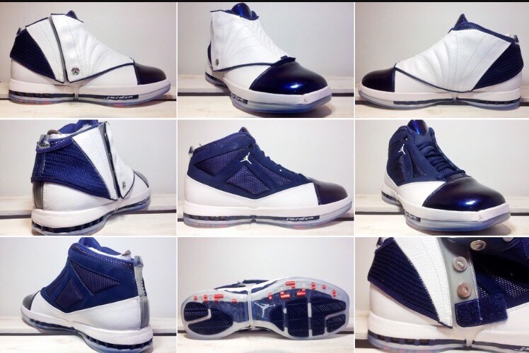 Nike Air Jordan 16 XVI Retro White Midnight Navy 683075-106 Nike Air Jordan 16 XVI Retro White Midnight Navy 683075-106