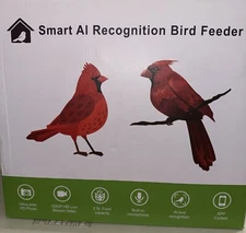 Smart AI Recognition Bird Feeder, Remote Control Camera, HD Streaming