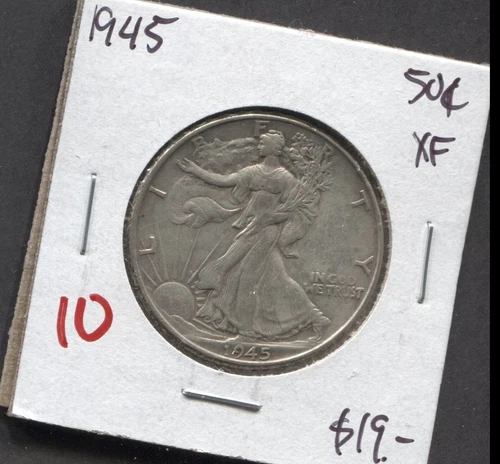 1945-Liberty Walking Half Dollar-XF