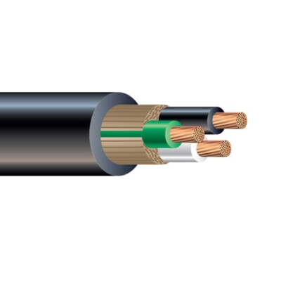 1000' 8/3 SOOW Power Cable Non UL Flexible CPE Jacket Black 600V