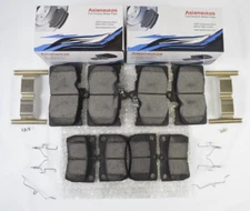 Asianautos Front and Rear Brake Pads With Hardware For Lexus GS450h 2007-2011