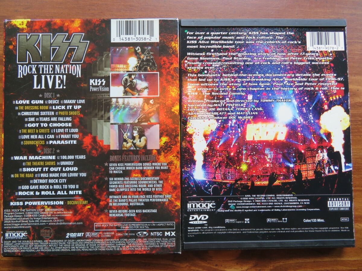 KISS MUSIC DVD LOT; ROCK. ALL KISSOLOGY VOLUMES. +4 KISS KISS MUSIC DVD LOT; ROCK. ALL KISSOLOGY VOLUMES. +4 KISS