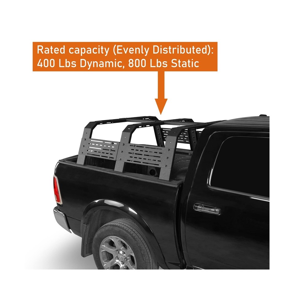 Hooke Road 18.8" High Overland Bed Rack for FullSize Trucks Without