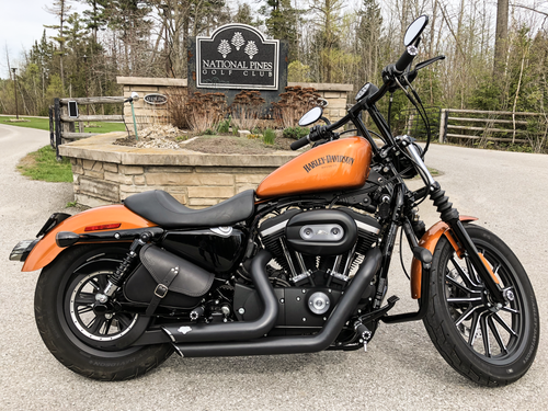 BOLSO DE SILLA LADO IZQUIERDO Y RECTO PARA HARLEY DAVIDSON SPORTSTER 883, 48, HECHO EN ITALIA - Imagen 8 de 8