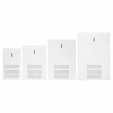 Suffocation Warning Clear Poly Bags