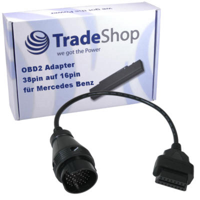 38Pin Mercedes Benz ODB Adapter für ODB2 16Pin Autoboss/AutoDia/Bosch KTS/BPS100