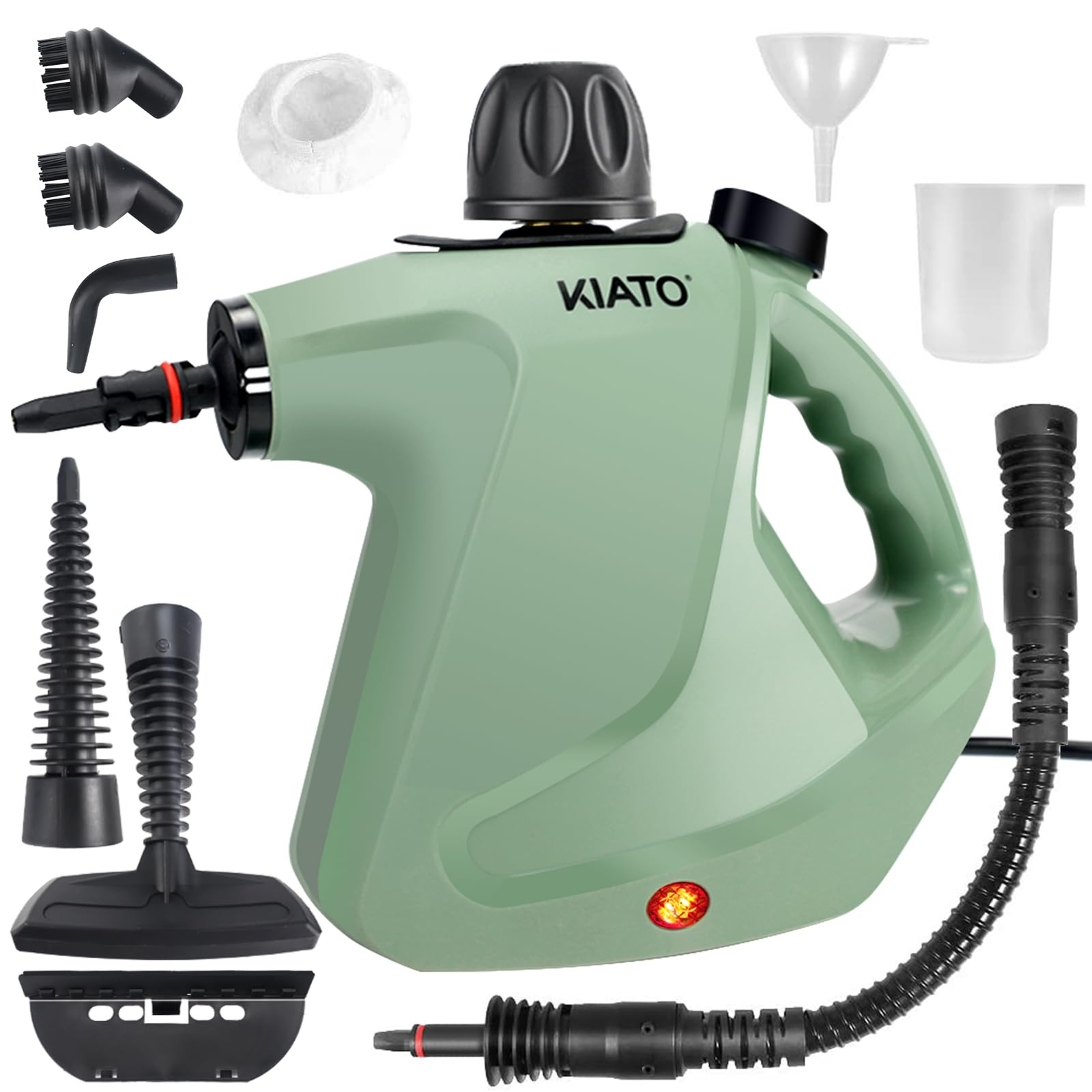 Kiato 10-in-1 Handheld Steam Cleaner for Upholstery Floors & More-image