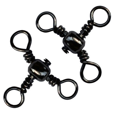 100 Stück Kreuzschnur Barrel Cross Angelwirbel 3 Wege Kreuzschnur Dreifachverbinder - Bild 4 von 8