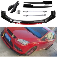 For Ford Focus 2012-2014 Front Bumper Lip Spoiler Diffuser+Side Skirts+Rear Lip