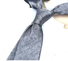 New Classic Polka Dot Gray JACQUARD WOVEN 100 Silk Men's Necktie Tie