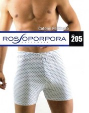 Boxer uomo 100% cotone pettinato Rosso Porpora con apertura bottone ART.205