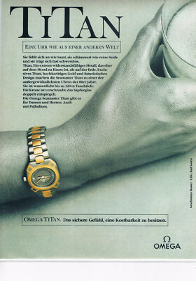Omega Werbeanzeige Werbung Omega Titan #1  NG 