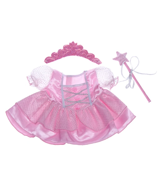 TEDDY MOUNTAIN Rosa Fee Prinzessin Kleid Teddybär Kleidung Outfit passend für 8"" - 10"" 20cm Bären