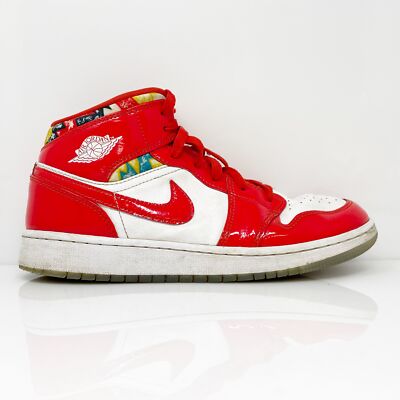 Nike Boys Air Jordan 1 Mid SE DC7248-600 White Basketball