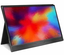 Portable Monitor 15.6'' FHD 1080P Ultra-Slim IPS Display w/Smart Cover & Speaker