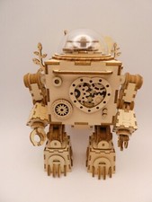 WOOD KIT MADE MUSICAL ROBOT MODEL TOY ORPHEUS STEAMPUNK N0.1