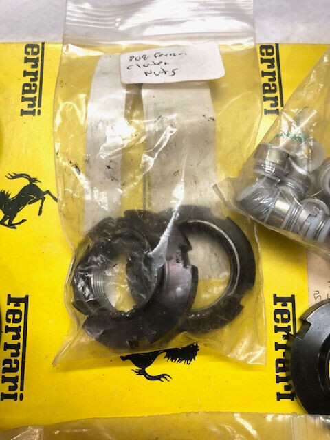 Ferrari 330 275 365 cluster ring nuts A/C idler pulley seals lot OEM