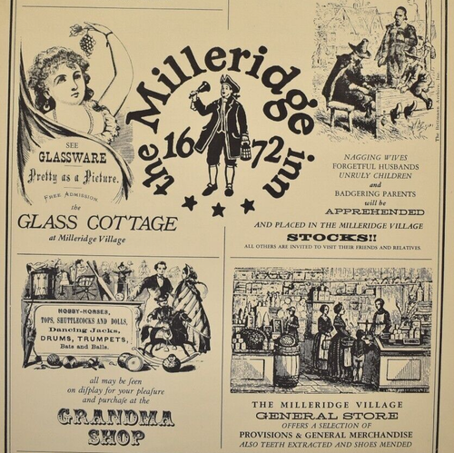 1975 The Milleridge Inn 1672 Restaurant Menu Jericho Long Island New ...