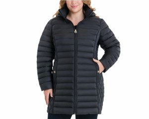 michael michael kors plus size hooded packable puffer coat