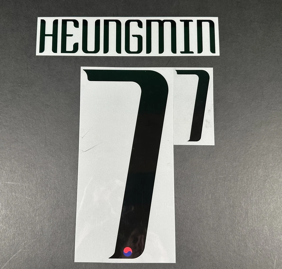 SOUTH KOREA 2023 2024 OFFICIAL SPORTING ID HEUNGMIN 7 HOME PLAYER SIZE NAMESET