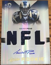 2012 Absolute Rookie Jersey Autograph Isaiah Pead #214 St.Louis Rams #’d 176/299
