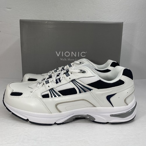 Vionic Shoes Mens 23 Walk White Athletic Walking Training Shoes 11.5 Wide $120