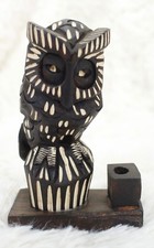 Wooden Owl Figurine Pen /