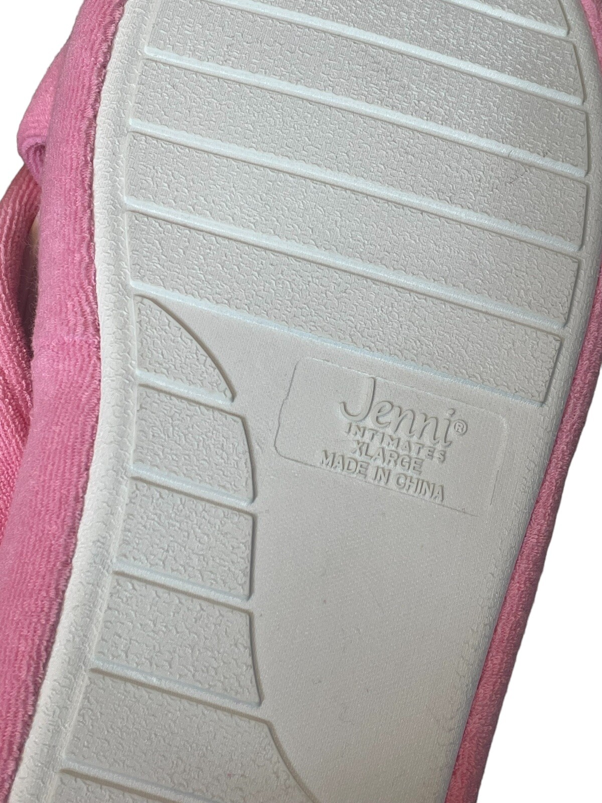 SAOLA Pantofole Jenni Intimates rosa suola in gomma taglia XL 11 12 nuove con etichette