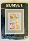 Sunset Counted Cross Stitch Kit Birth Record for Baby #13650 Sealed 1998