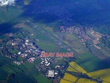PHOTO  CRANFIELD AIRPORT FROM THE AIR CRANFIELD UNIVERSITY IS IN THE FOREGROUND.