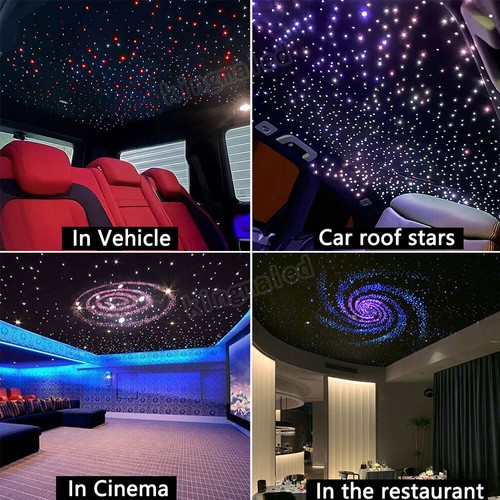 500-1100 Headliner Star Light Roof Twinkle Ceiling Light Optic Fiber Home Car 4M - Picture 18 of 33