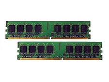 2GB (2 x 1GB) DDR2 533 DIMM PC2 4200 240-Pin CL4 Memory for Desktop Computers