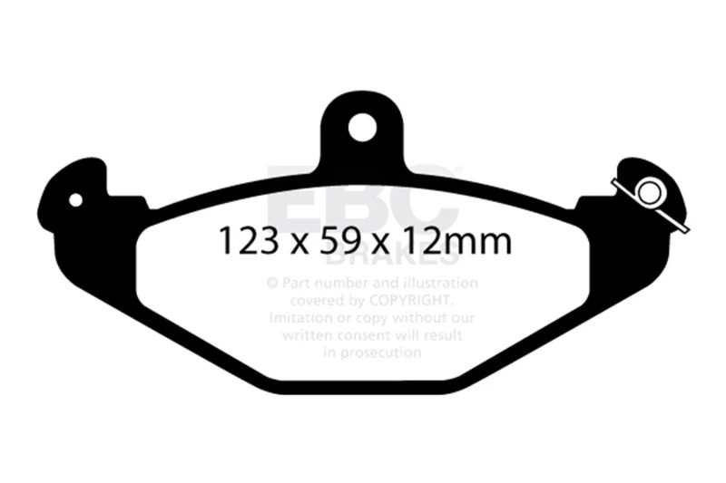 EBC DP4885/2R Yellowstuff Rear Brake Pads for 2004-15 Lotus Elise/Exige