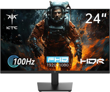 24 Inch 1080P Full HD Computer Monitor, 100Hz HDR10 Frameless Gaming Monitor wit