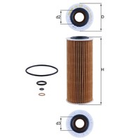 3X ÖLfilter Mahle OX 368D1 FüR BMW Fiat Alfa Romeo Lancia Alpina 3Er X3 Filter
