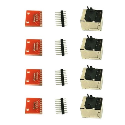 4-teiliges Steckverbinder-PCB- Und Breakout-Board-Kit Überprüfen Sie, Ob